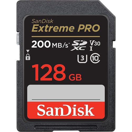 SanDisk 128 Go Extreme PRO carte SDXC + RescuePRO Deluxe UHS-I, Classe 10, U3, V30