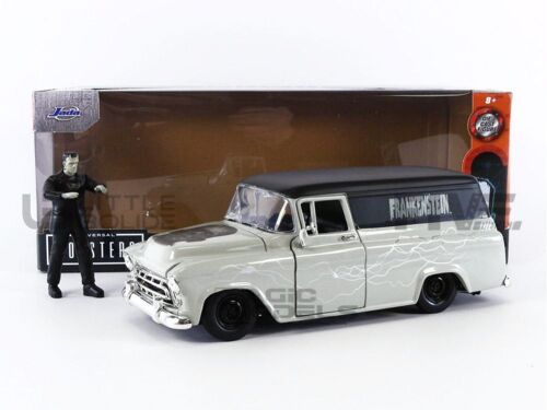 Jada Toys 1/24 - 32191s - Chevrolet Suburban + Frankenstein Figure - 1957-Jada Toys