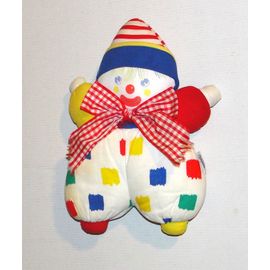 Clown Corolle Vintage 93 Doudou Pleuche Semi Plat Grelot