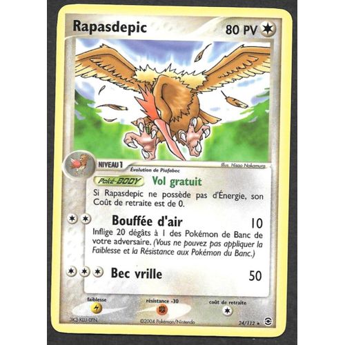 Carte Pokémon Rapasdepic 24/112 - Ex Rouge Feu Vert Feuille (Fr)