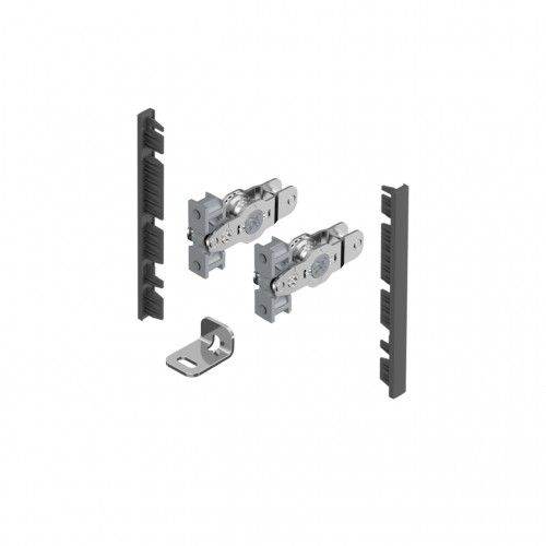 Kit raccord façade de tiroir à l'anglaise AvanTech YOU-H101mm-Anthracite HETTICH