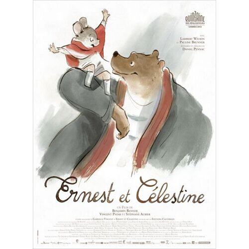 Ernest Et Célestine  - Véritable Affiche De Cinéma Pliée - Format 120x160 Cm - Un Film De Benjamin Renner, Vincent Patar, Stéphane Aubier Avec Lambert Wilson, Dominique Maurin - 2012