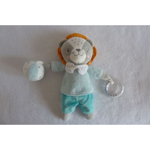 Doudou Peluche Lion Éveil 27 Cm Mots D'enfants