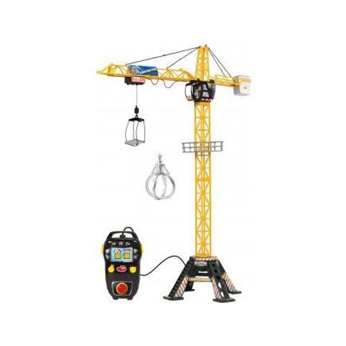 Mega Grue Filoguidée 120 Cm - Rotation 350 degré - Cochet de la grue se déplace - Engin de Chantier Géant - Grande Grue télécommande