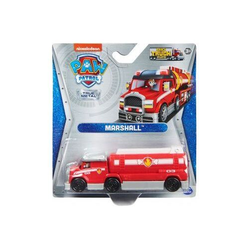 Coffret Pat Patrouille Camion En Métal : Grand Camion De Marcus Rouge 13 Cm - Set Truck Pups Miniature + 1 Carte offerte