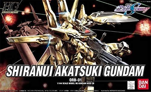 Hg Mobile Suit Gundam Seed Destiny Shiranui Akatsuki Gundam 1/144 Scale Pre-Colored Plastic Model [Import Japonais]