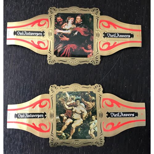 Lot De 2 Bagues De Cigare Vieil Anvers