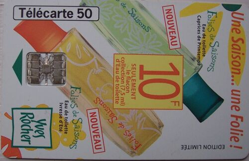 Télécarte France Parfums Yves Rocher