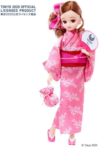 Tomy Takara Tomy Rika-Chan Yukata Tokyo 2020 Paralympic Emblem [Import Japonais]