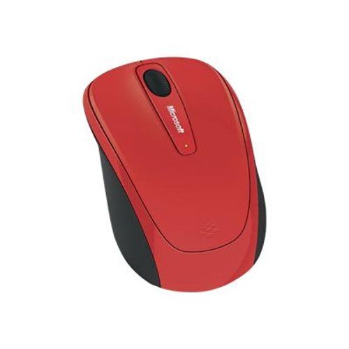 Souris mobile sans fil Microsoft 3500 - Limited Edition - souris - droitiers et gauchers - optique - 3 boutons - sans fil - 2.4 GHz - récepteur sans fil USB - rouge flamme brillant