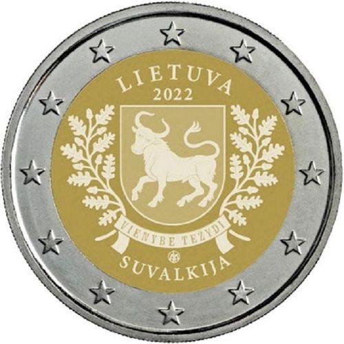 2 Euro Lituanie Commémorative Régions Ethnographiques Lituaniennes Suvalkija 2022 Sortie Du Rouleau