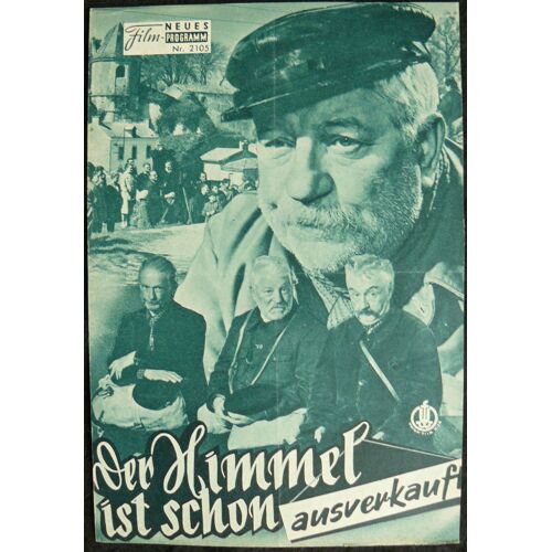 Jean Gabin - Les Vieux De La Vieille - Gilles Grangier - 1960 - Dialogue Michel Audiard - Avec Pierre Fresnay ; Noel Noel * Programme Cinéma Allemand* 24x16,5 Cm * 4 Pages - Film Neues Programm N°2105