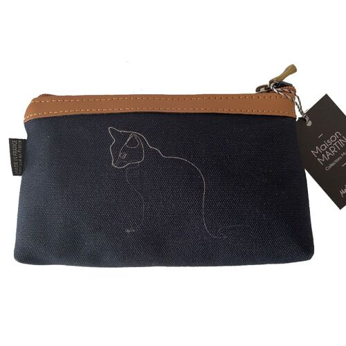 Pochette à maquillage Chat Quibe - Fabrication Française