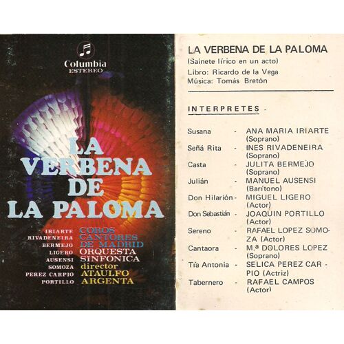 Zarzuela La Verbena De La Paloma