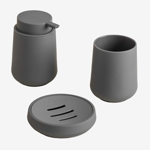 Ensemble de salle de bain Garanis Gris Nickel