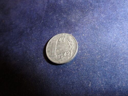 Pays-Bas,1 Cent Zinc,1942