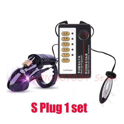 Cage De Chasteté À Électrochoc Pour Homme, Jouet Sexuel, Civière, Anneau De Pénis, Prise Anale, Sex-Toy Médical, Masturbateur, Cb6000