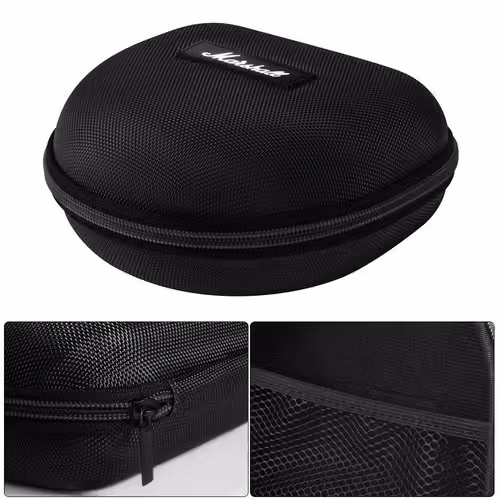 Étui Housse pour Marshall Major IV/III/II, Mid, Monitor Headphones Casque, Coque Rigide Sac de Transport pour Les Écouteurs Pliables