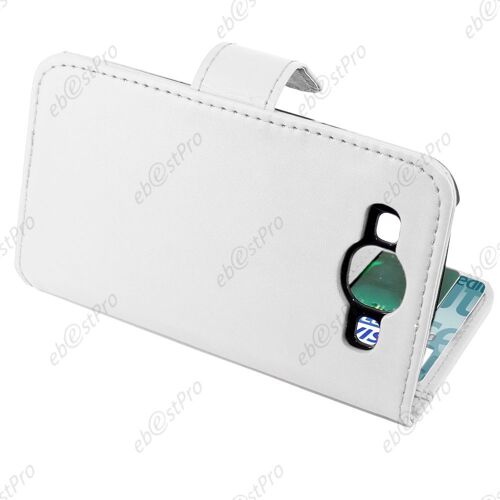 Ebeststar ® Etui Portefeuille Housse Protection Folio Coque + Film Protecteur D'écran Pour Samsung Galaxy S3 I9300 I9305, Couleur Blanc