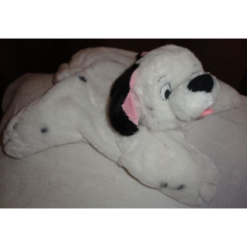 Peluche Range Pyjama Dalmatien De Disney - Ouverture En Dessous Par Fermeture Éclair, Se Pose À Plat Sur Le Lit - Longueur Environ 53cm