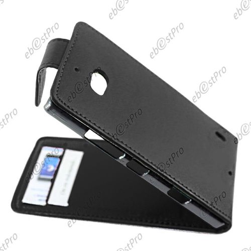 Ebeststar ® Housse Simili Cuir À Clapet Coque Etui + Film Protection D'écran Pour Nokia Lumia 930, Couleur Noir