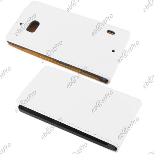 Ebeststar ® Pour Nokia Lumia 930 Etui Pu Cuir Rabattable Housse Coque Ultra Slim + Film Protection D'écran, Couleur Blanc