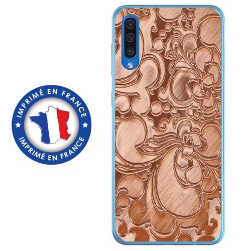 Coque Souple Pour Samsung Galaxy A70 Avec Impression Motifs Arabesque Bronze
