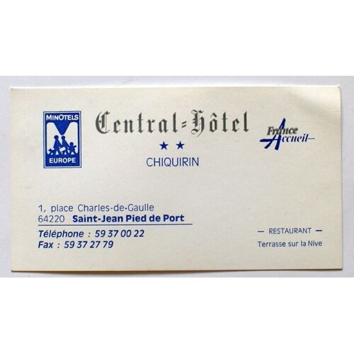 Hotel Central Chiquirin 64220 St Jean Pied De Port
