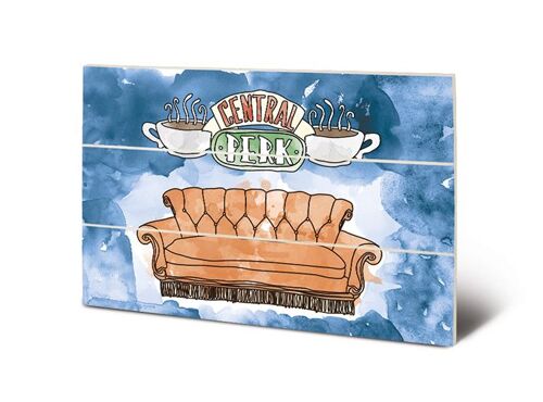 Friends - Central Perk Sofa - Impression Sur Bois 20x29.5