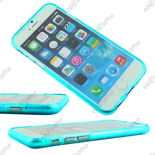 Ebeststar ® Pour Apple Iphone 6 Plus Écran 5,5" Etui Housse Coque S-Line Silicone Protection En Gel + Film Protecteur D'écran, Couleur Bleu