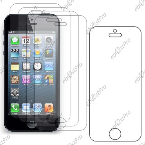 Ebeststar ® Pour Apple Iphone 5s / 5 Lot X5 Protection Film D'écran Anti Rayures Anti Traces