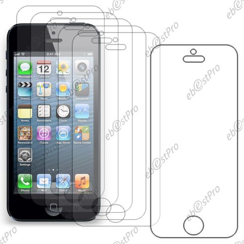Ebeststar ® Pour Apple Iphone 5s / 5 Lot X6 Protection Film D'écran Anti Rayures Anti Traces