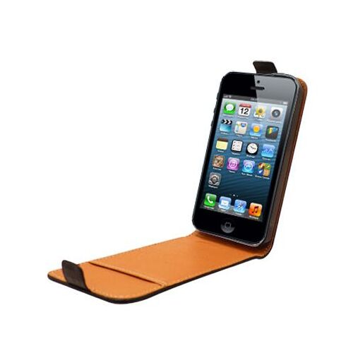 Etui Portefeuille Cuir Noir Apple iPhone 5