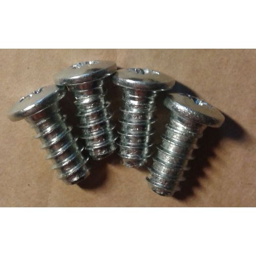 4 Vis Ikea Têtes Rondes Cruxiformes Argentés L.15mm Diamètre 6mm