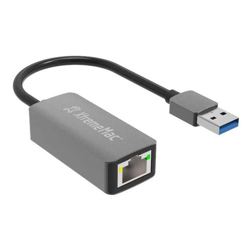 XtremeMac - Adaptateur réseau - USB 3.0 - Gigabit Ethernet - argent pomme