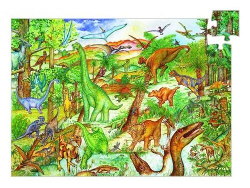Puzzle 100 Pièces - Poster Et Livret : Découverte Dinosaures