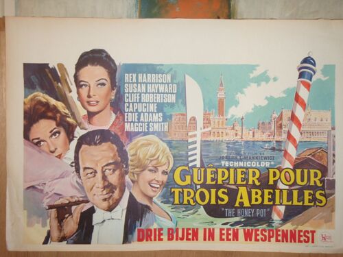 Guepier Pour Trois Abeilles -  1967 - Affiche Originale Belge - Joseph L. Mankiewicz - Venise