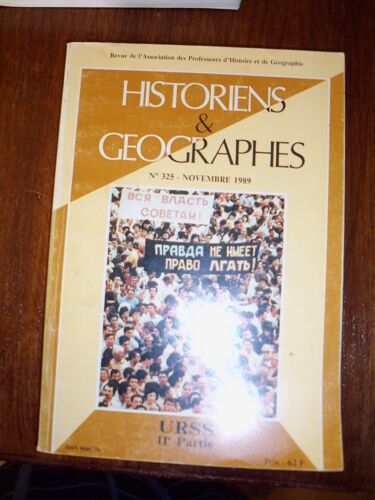 Historiens & Géographes 325