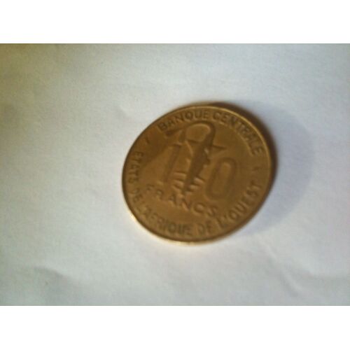 Pièce De 10 Francs Banque Centrale Etats De L'afrique De L'ouest 1982