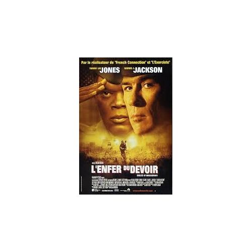 L'enfer Du Devoir - Samuel L Jackson - Tommy Lee Jones - William Friedkin - 2000 - Affiche De Cinéma Pliée 120x160 Cm