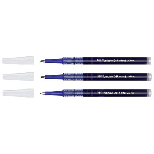 Tombow Lot De 3 Mines De Recharge Roller Objekt 0,3 Mm Bleu