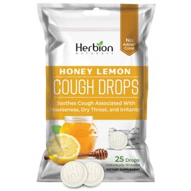 Herbion Naturals Gouttes Contre La Toux À L'arôme Naturel De Miel Et De Citron, Complément Alimentaire, Apaise La Toux, Pour Adultes Et Enfants De Plus De 6 Ans, 25 Gouttes 
