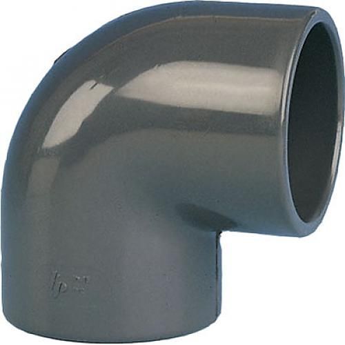 Coude PVC pression 90° femelle / femelle à coller Ø 63 BRICOZOR