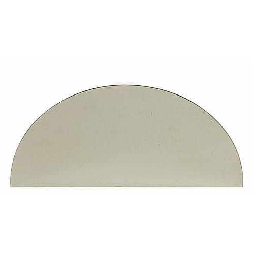 Plaque de propreté aluminium demi-lune - adhésive - 150x300 mm BRICOZOR