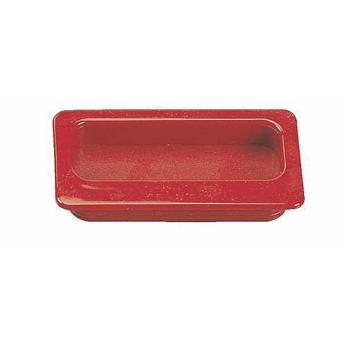 Poignées cuvette à encastrer 100 x 52 mm-rouge NORMBAU