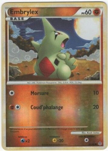 Carte Pokémon "Embrylex" Pv60 Holo Reverse 51/95