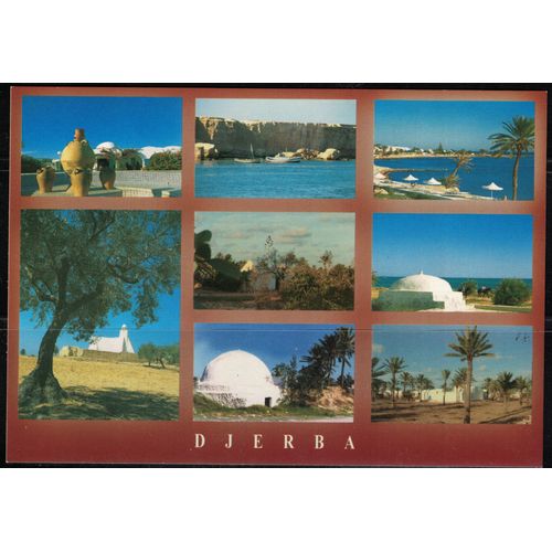 Tunisie Carte Postale Écrite Postcard 8 Vues De Djerba