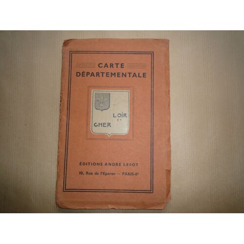Carte Departementale Du Loir Et Cher