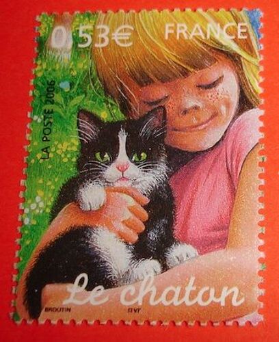 Timbre Le Chaton "Jeunes Animaux Domestiques" 2006