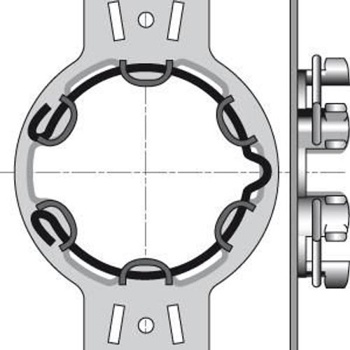 SUPPORT D50 ENTRAXE 90 MM